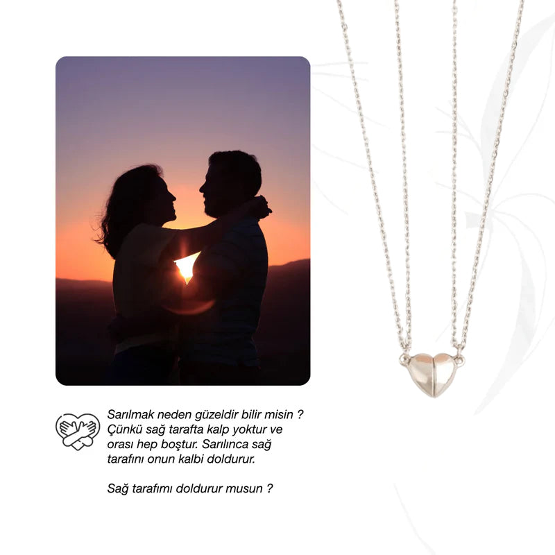 Mıknatıslı Çift Kolyesi