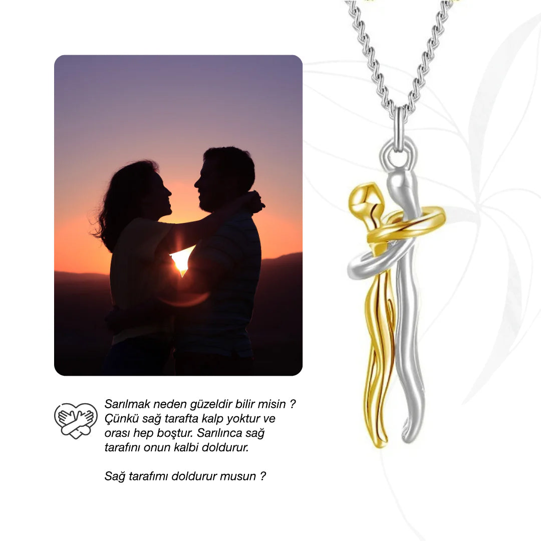 Sarılan Çift Kolyesi