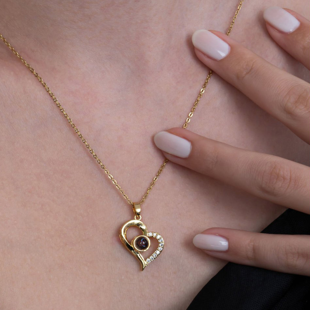 100 Dilde Seni Seviyorum Yazılı Kolye