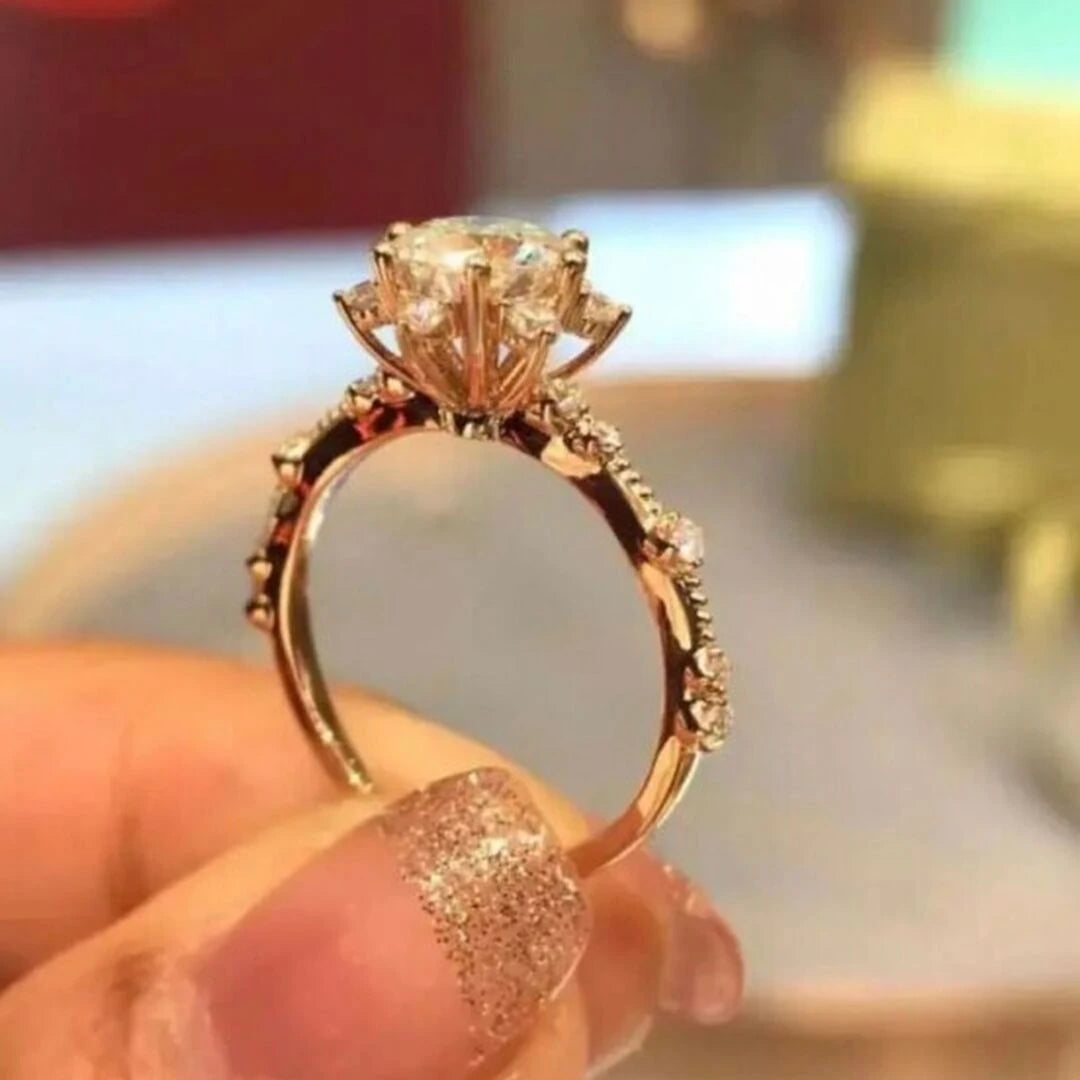 Paris Modeli Rose Tektaş Yüzük - Swaroza