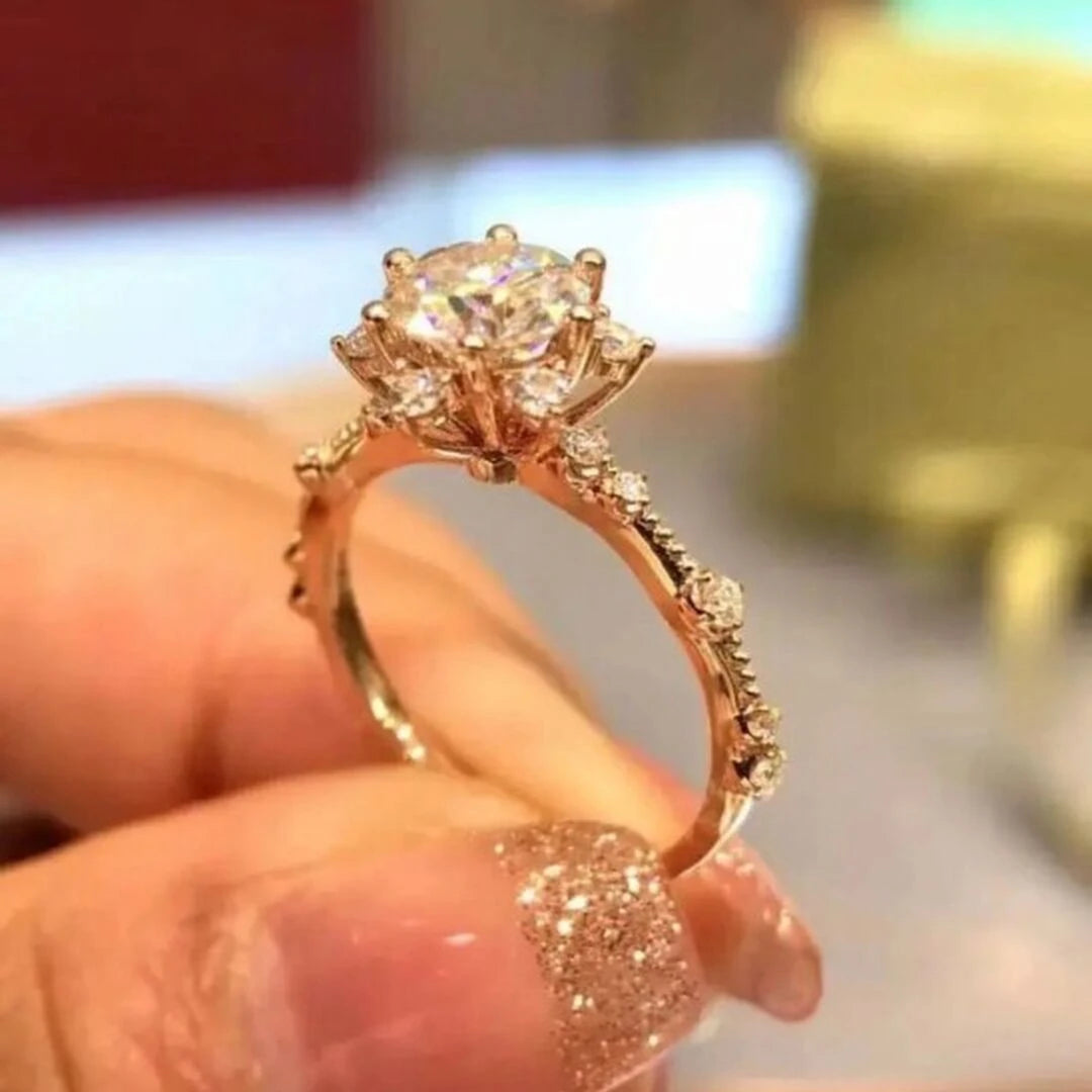 Paris Modeli Rose Tektaş Yüzük - Swaroza