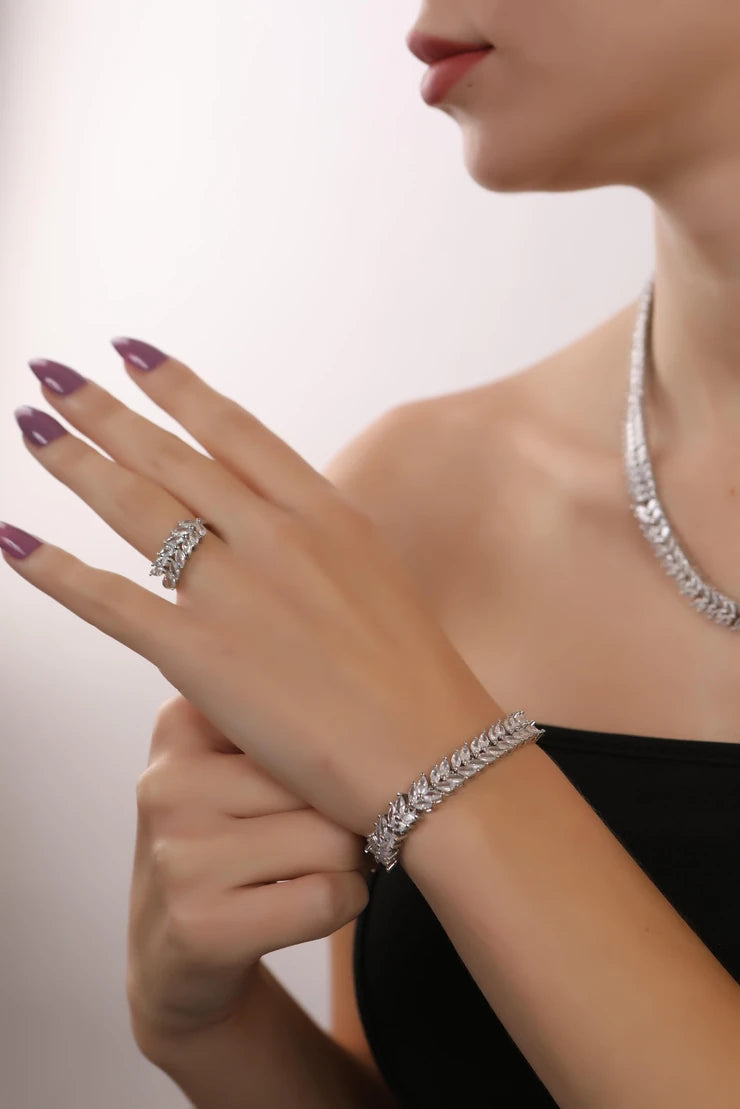 ALENA KOLYE - BİLEKLİK - KÜPE SET - Swaroza