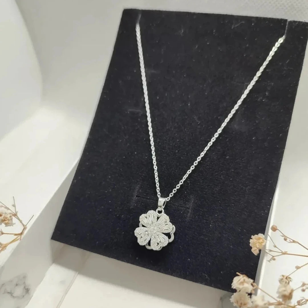 14 Ayar Altın Kaplama Dönen Yonca Kolye - Swaroza