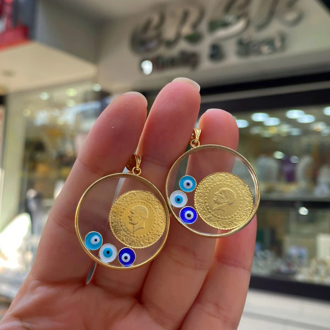 14 Ayar Altın Kaplama Çeyrek Gümüş Kolye - Swaroza