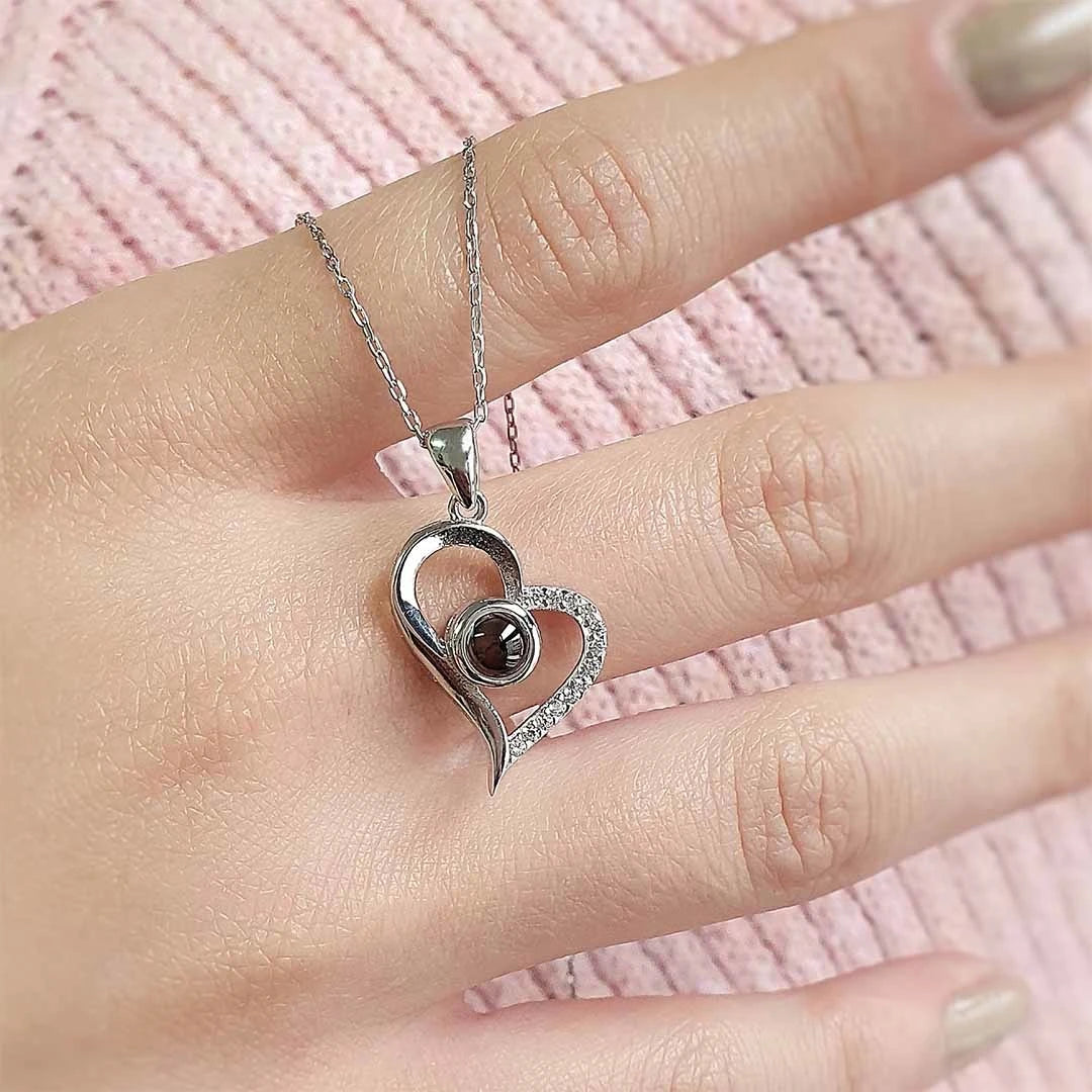 100 Dilde Seni Seviyorum Yazılı Gümüş Kolye - Swaroza