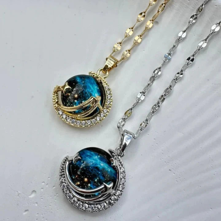 14 Ayar Altın Kaplama Gökyüzü Kolye - Swaroza