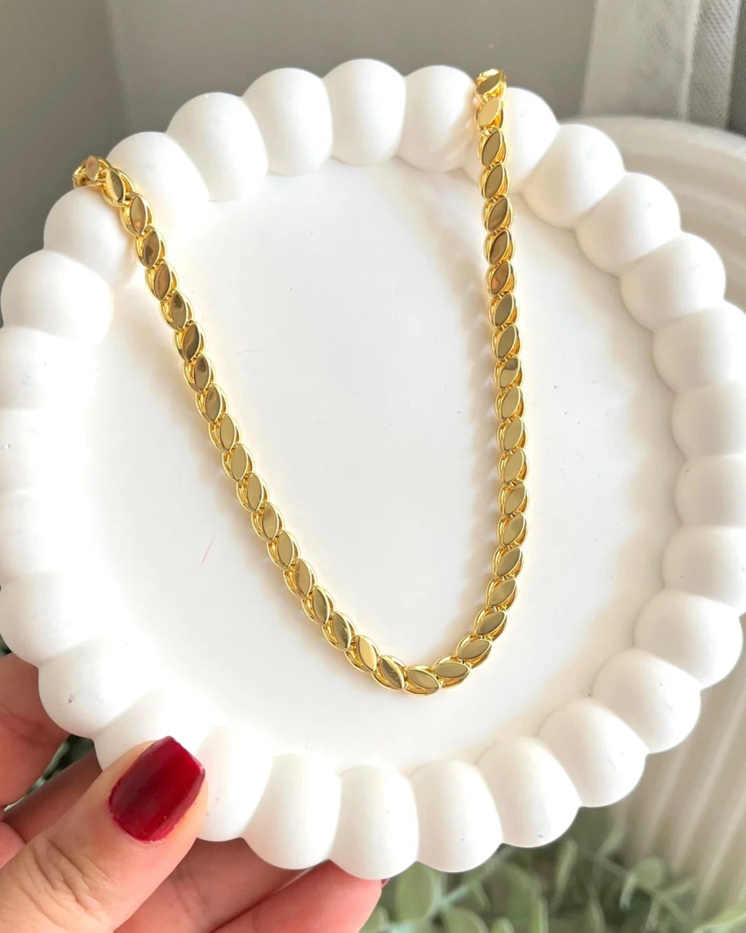 Altın Kaplama Arpa Zincir Kolye - Swaroza