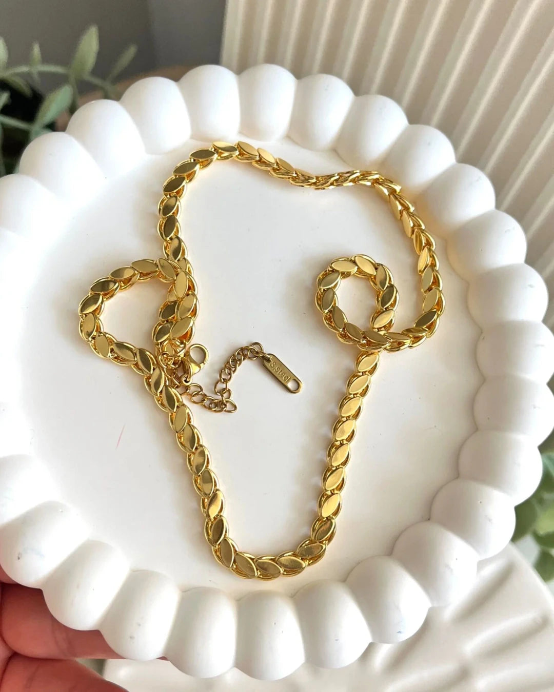 Altın Kaplama Arpa Zincir Kolye - Swaroza