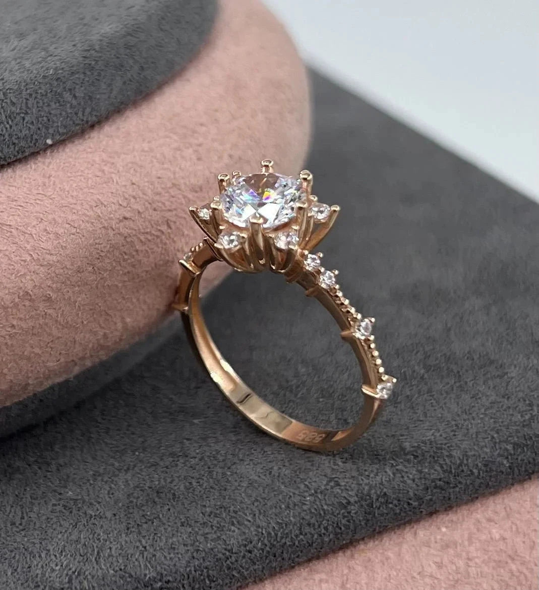 Paris Modeli Rose Tektaş Yüzük - Swaroza