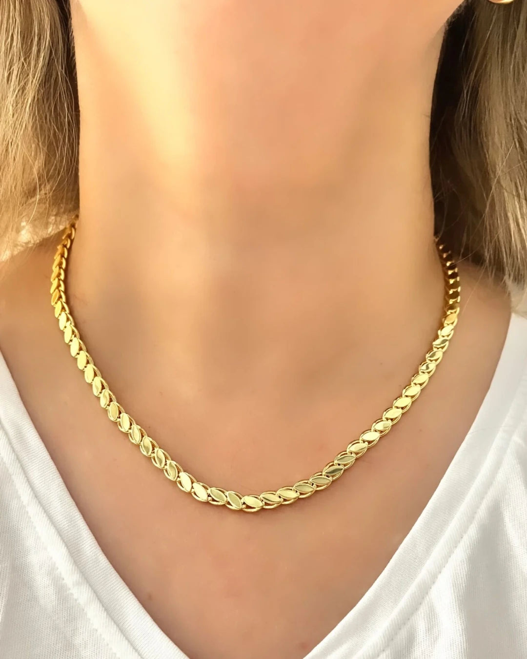 Altın Kaplama Arpa Zincir Kolye - Swaroza