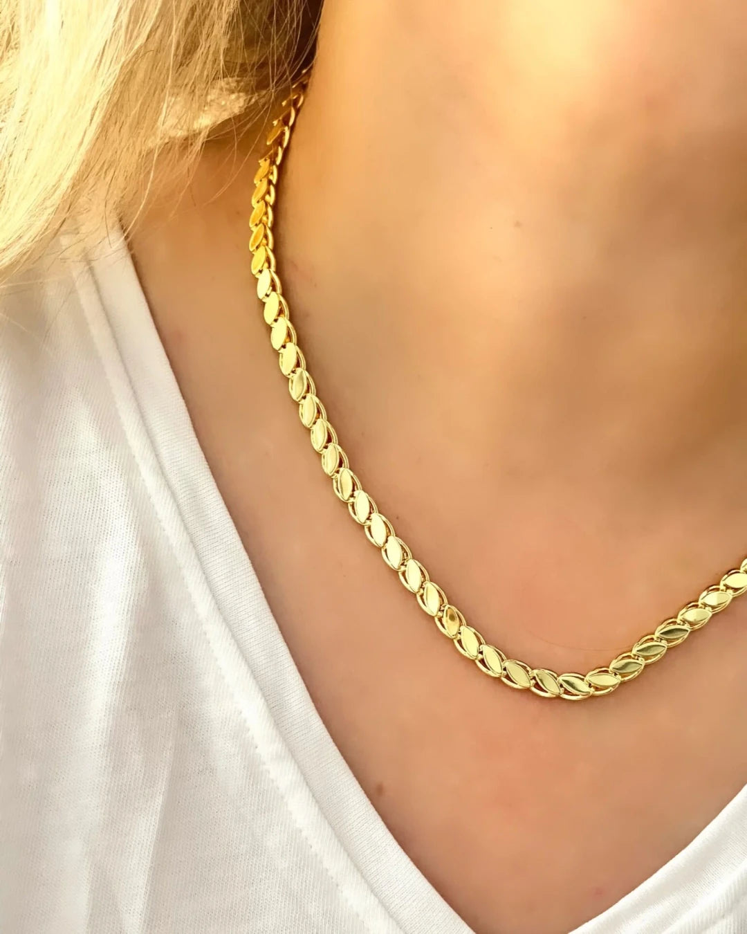 Altın Kaplama Arpa Zincir Kolye - Swaroza