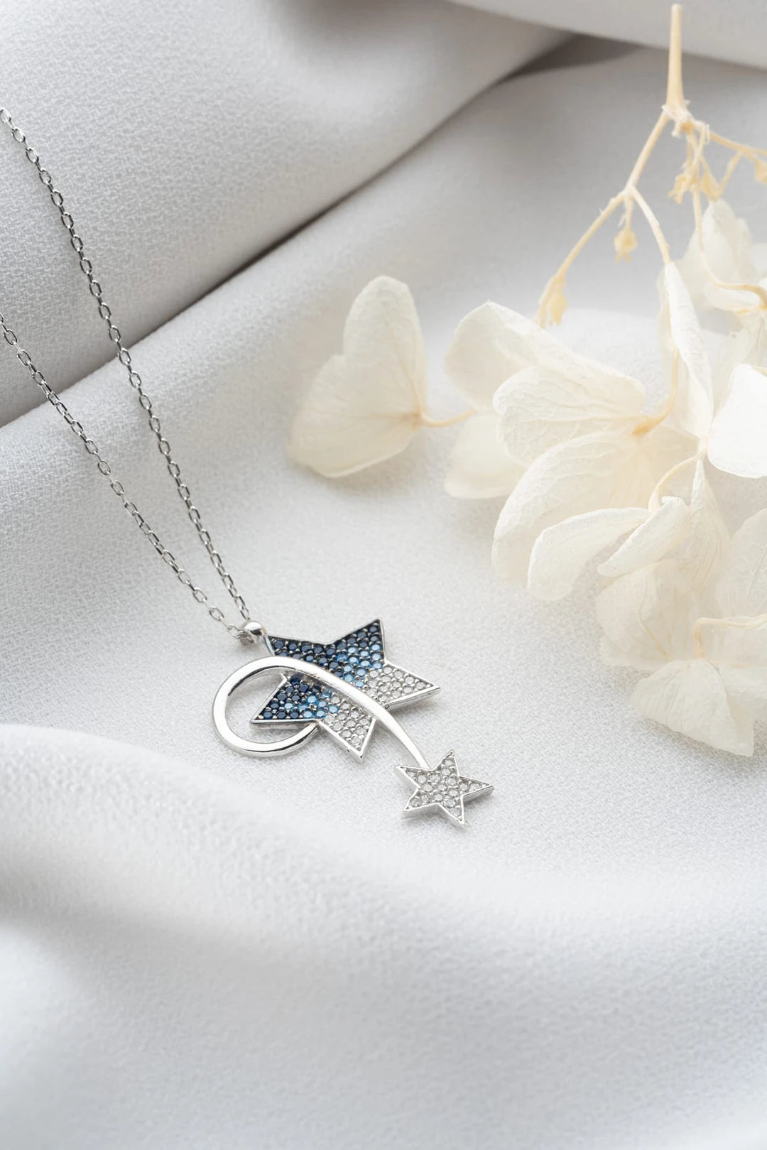 Kayan Yıldız Gümüş Kolye - Swaroza