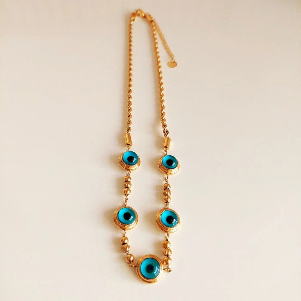 Altın Kaplama Nazar Kolye - Swaroza